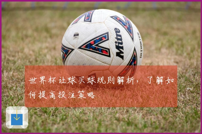 世界杯让球买球规则解析，了解如何提高投注策略