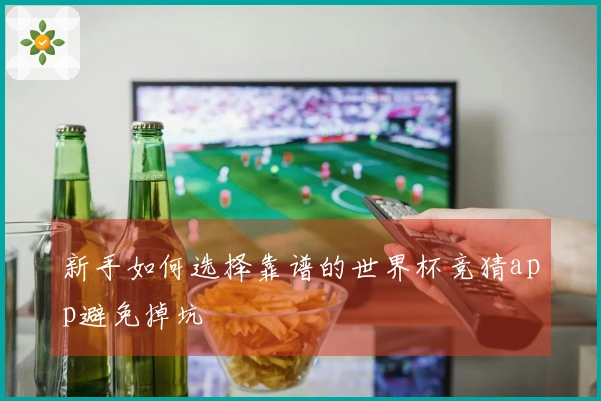 新手如何选择靠谱的世界杯竞猜app避免掉坑